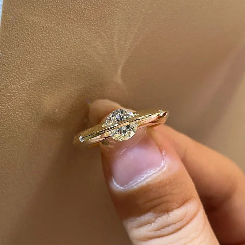 Smart Ring Around Planet Rotatable Opening