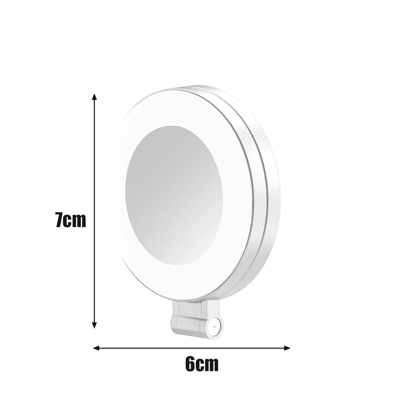 The Secret to Perfect Selfies — Foldable Magnetic Light with LED & Mirror.