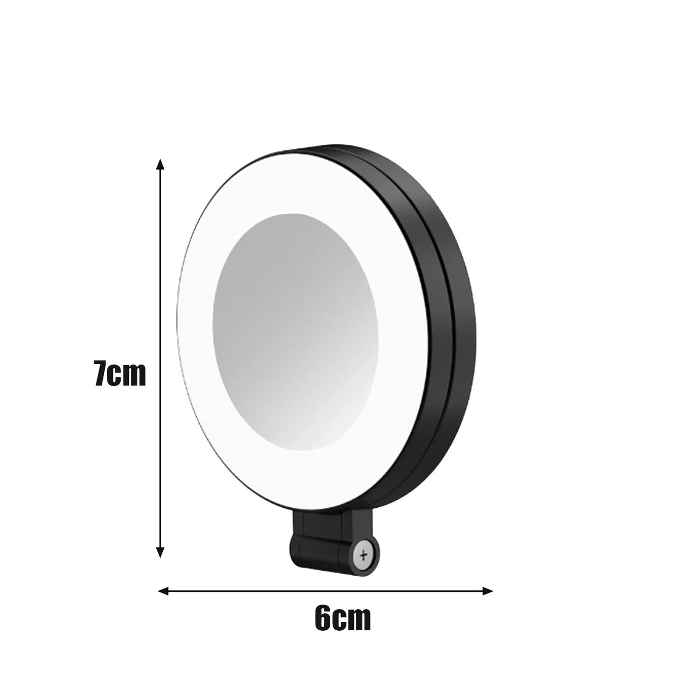 The Secret to Perfect Selfies — Foldable Magnetic Light with LED & Mirror.