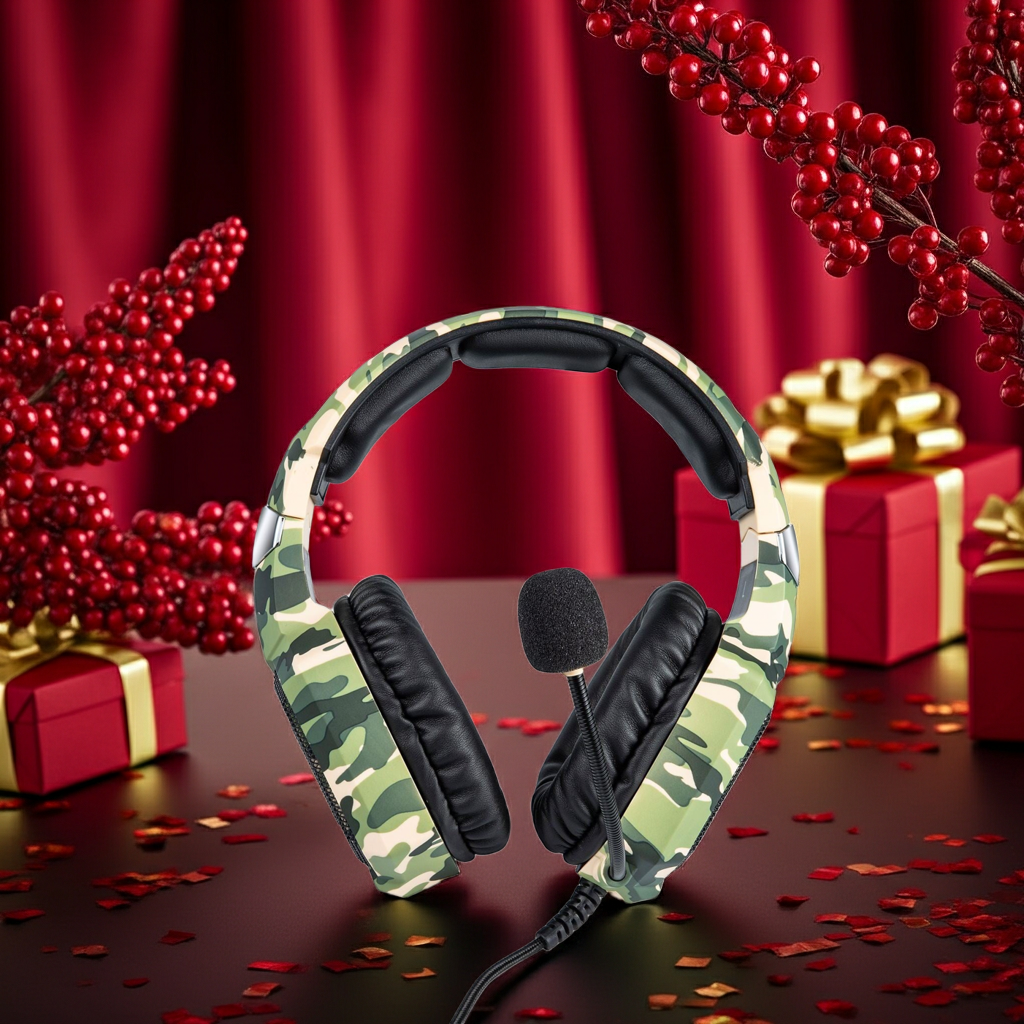 K8 camouflage headphones